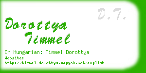 dorottya timmel business card